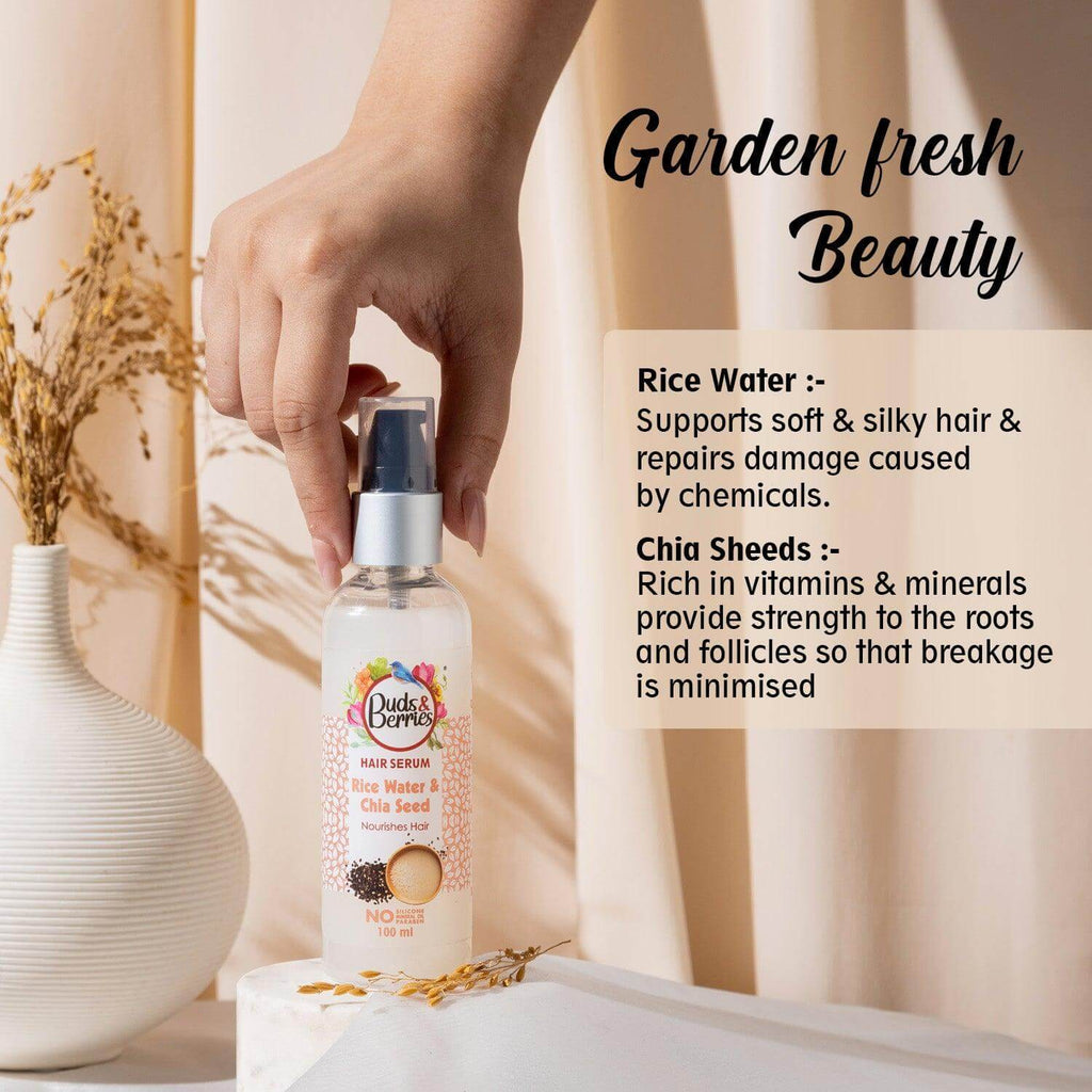 Rice Water Trio (Serum + Shampoo and Hair Mask) - Buds&Berries